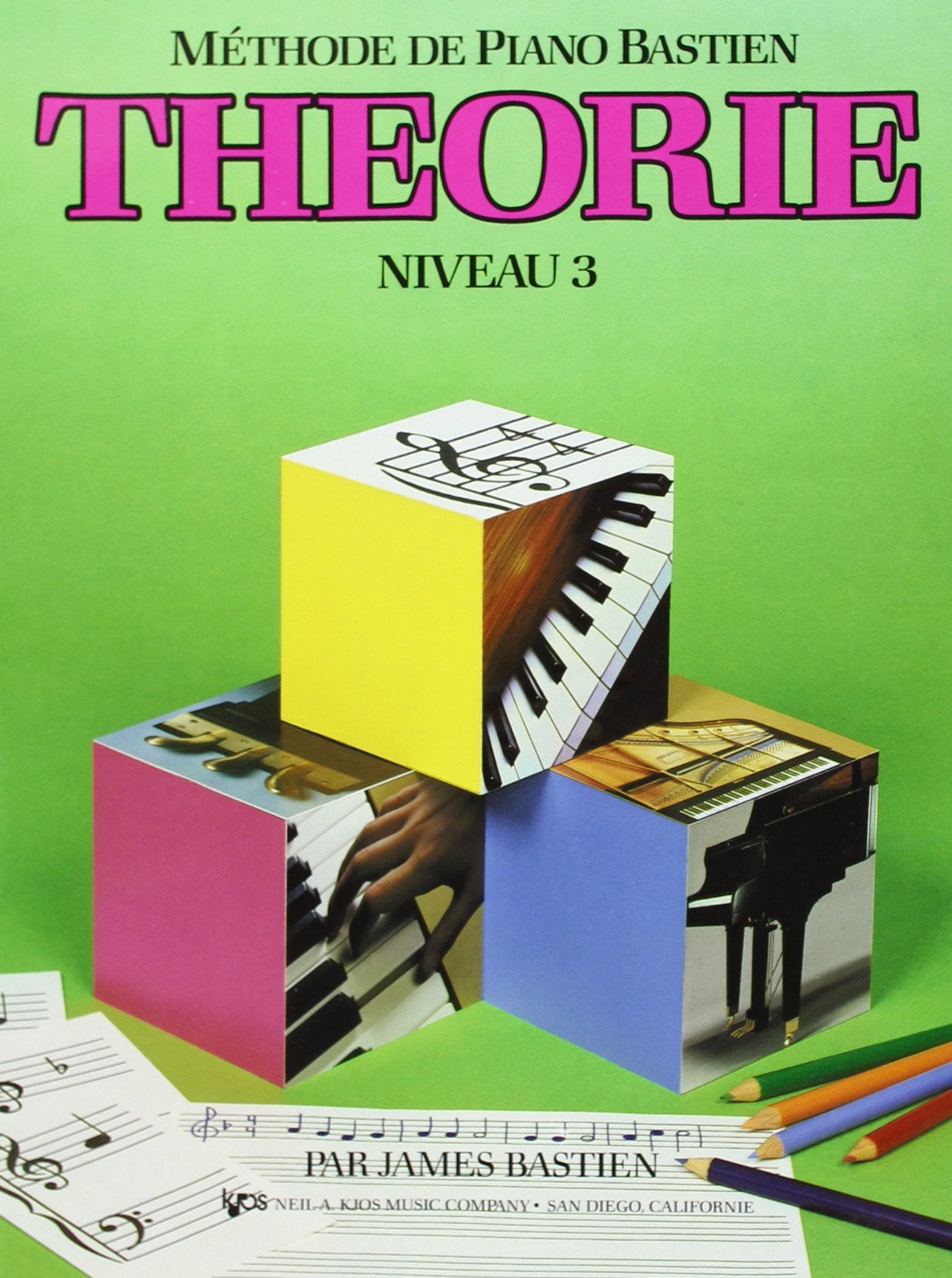 Bastien James Methode De Piano Bastien Theorie Niveau 3 Pf Bk French book
