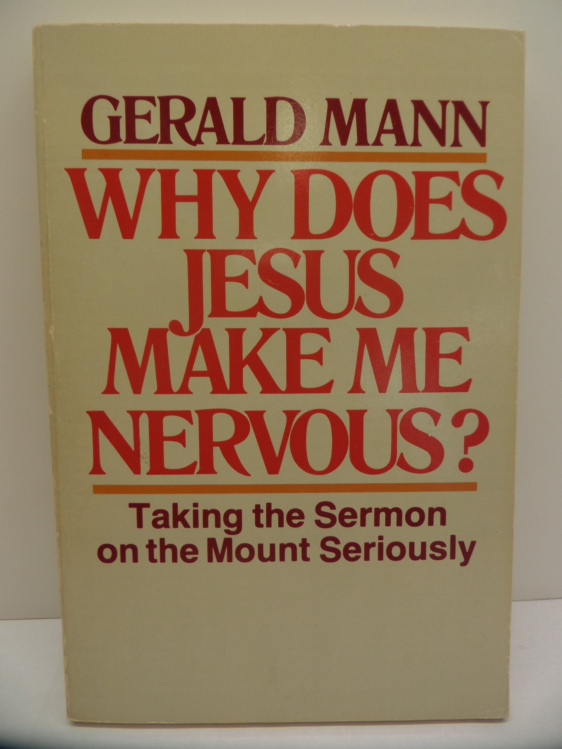 Why Does Jesus Make Me Nervous Books