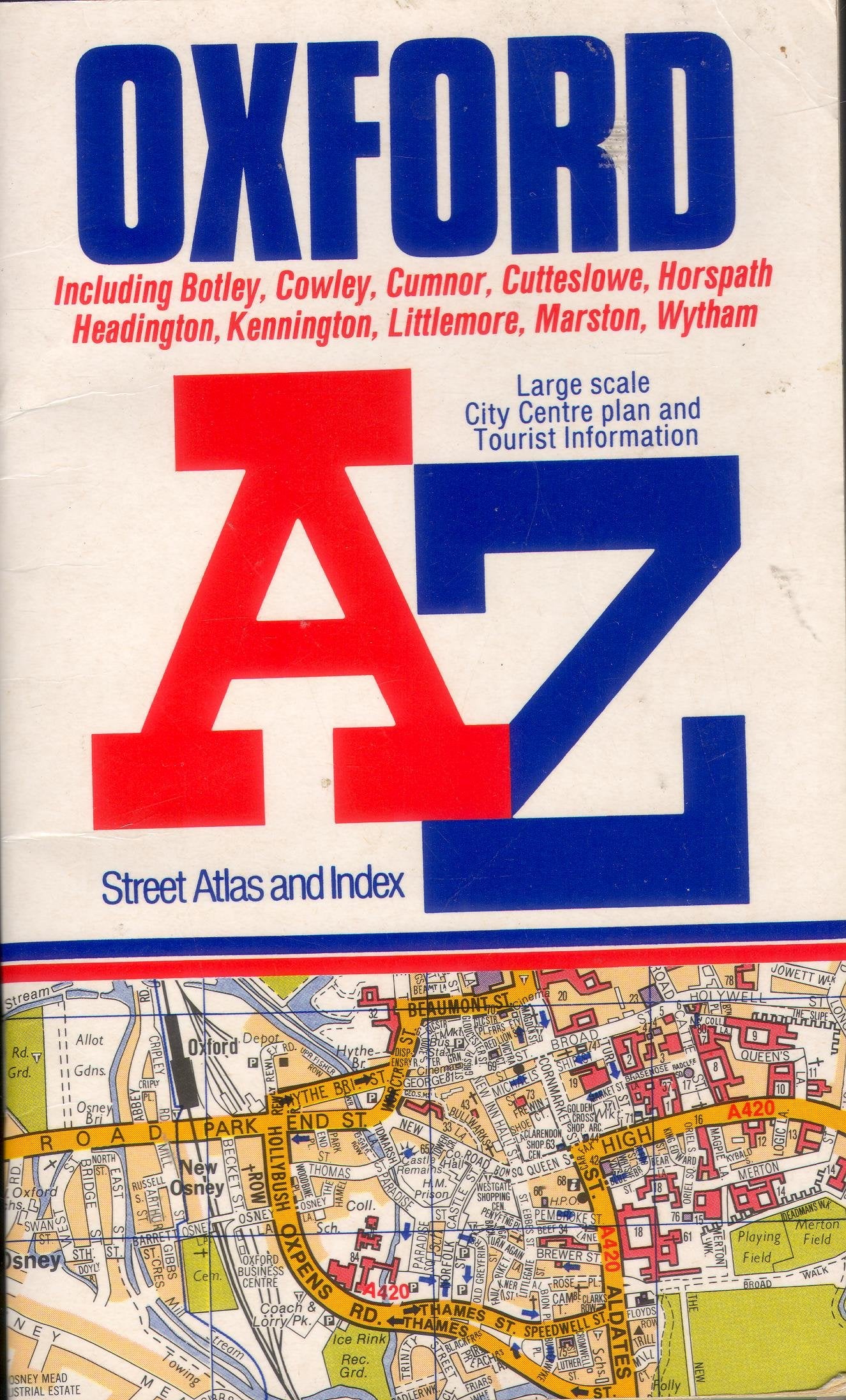 A. to Z. Street Atlas of Oxford: 1m-3.75" book