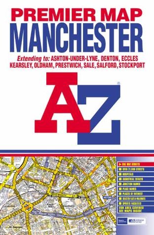 Premier Map of Manchester (A-Z Street Maps & Atlases S.) Leisure, Home & Garden