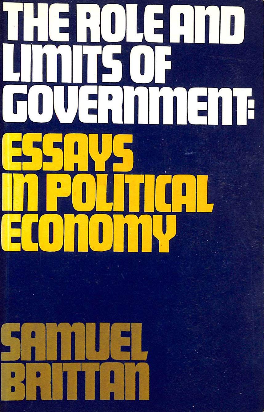 Role and Limits of Government Books