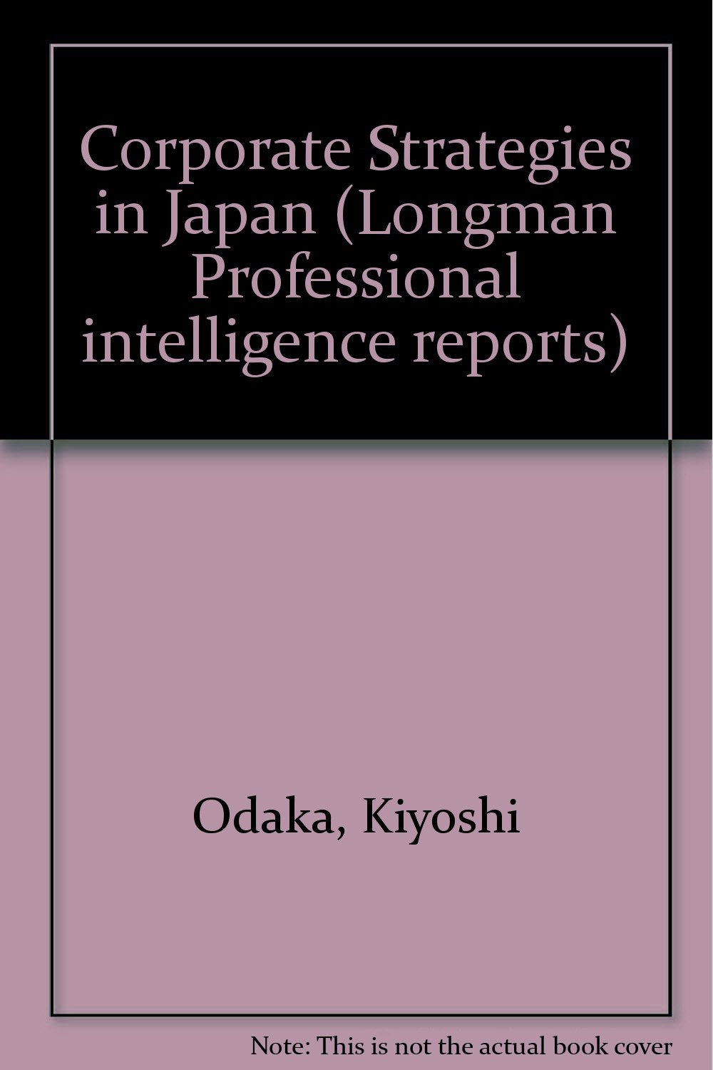 Corporate Strategies in Japan Books
