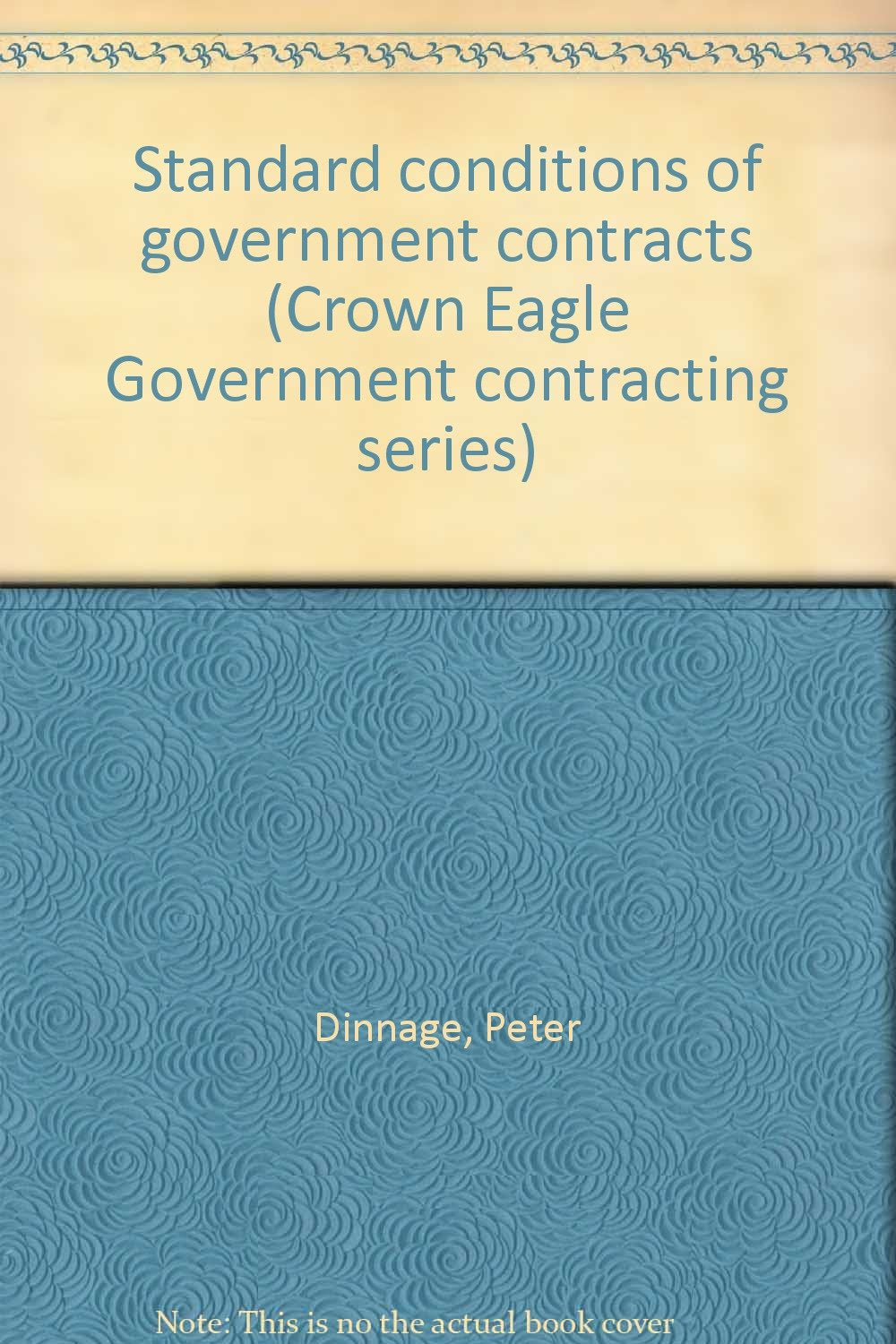 Standard Conditions of Government Contracts Books