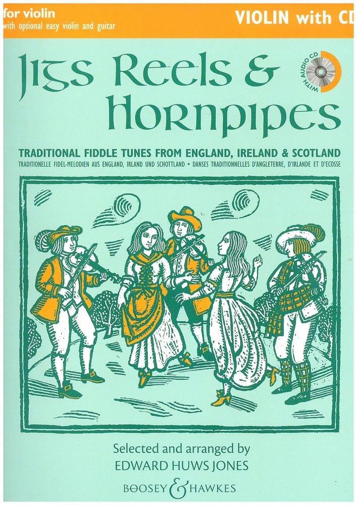 Jigs, Reels & Hornpipes (Neuausgabe): Violin Edition. Violine (2 Violinen), Gitarre ad libitum. Ausgabe mit CD. (Fiddler Collection) Sheet Music