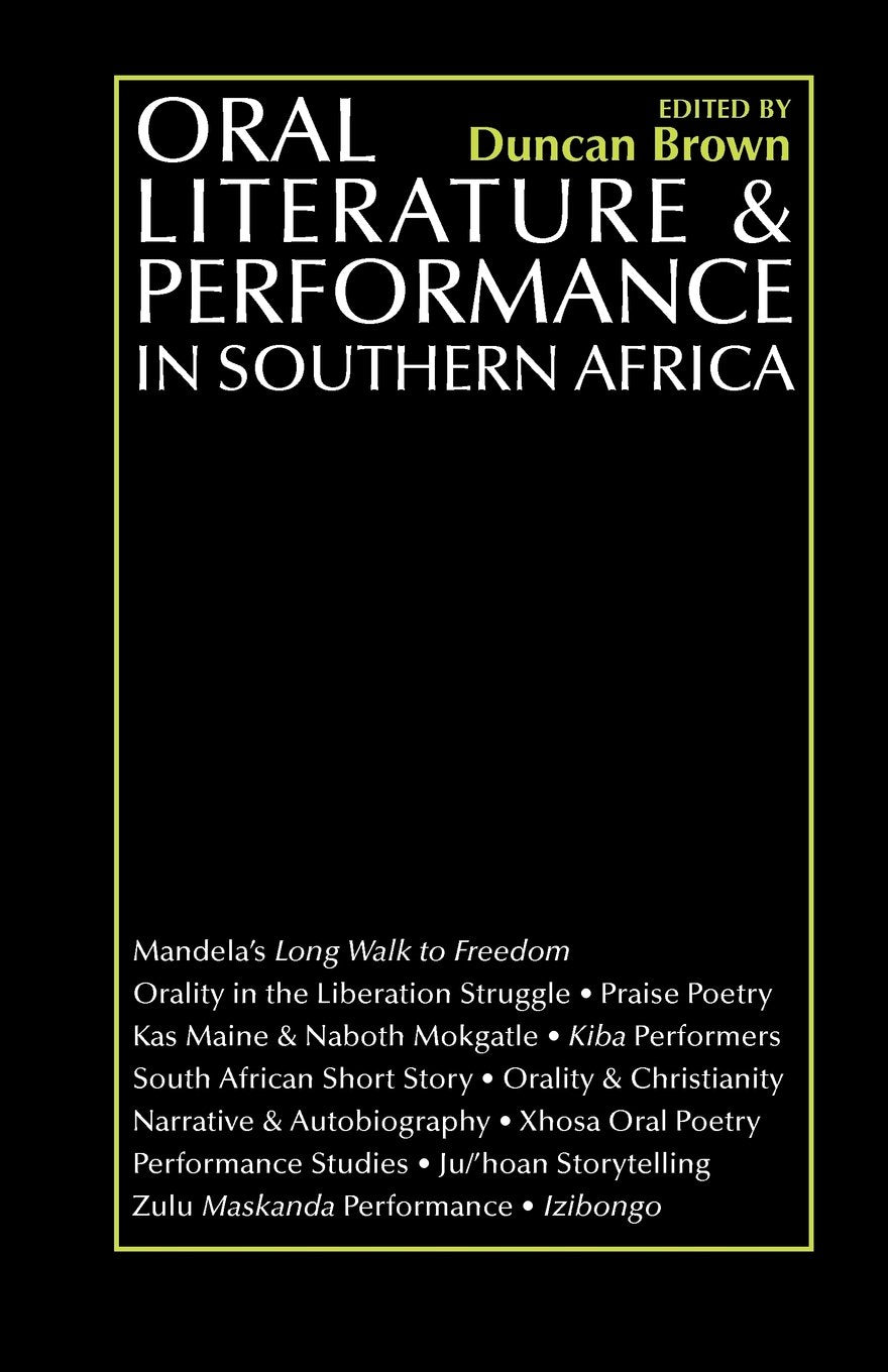 Oral Literature and Performance in Southern Africa Books
