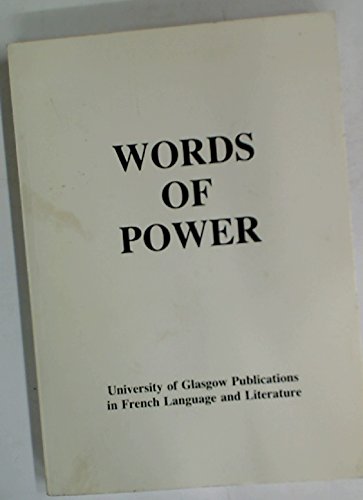 Words of Power: Essays in Honour of Alison Fairlie Contemporary literature