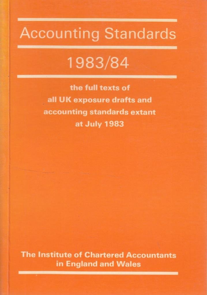 Accounting Standards 1983-84 Books