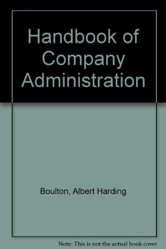 Handbook of Company Administration book