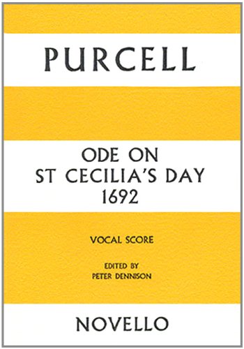 Ode On St Cecilia's Day. Chœur Mixte et Accomp.. Conducteur book