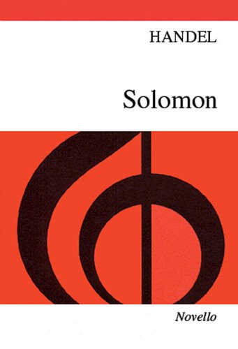 Solomon HWV 67 (Oratorio 3 Acts). Gemischter Chor mit Begleitung. Partitur Social Sciences