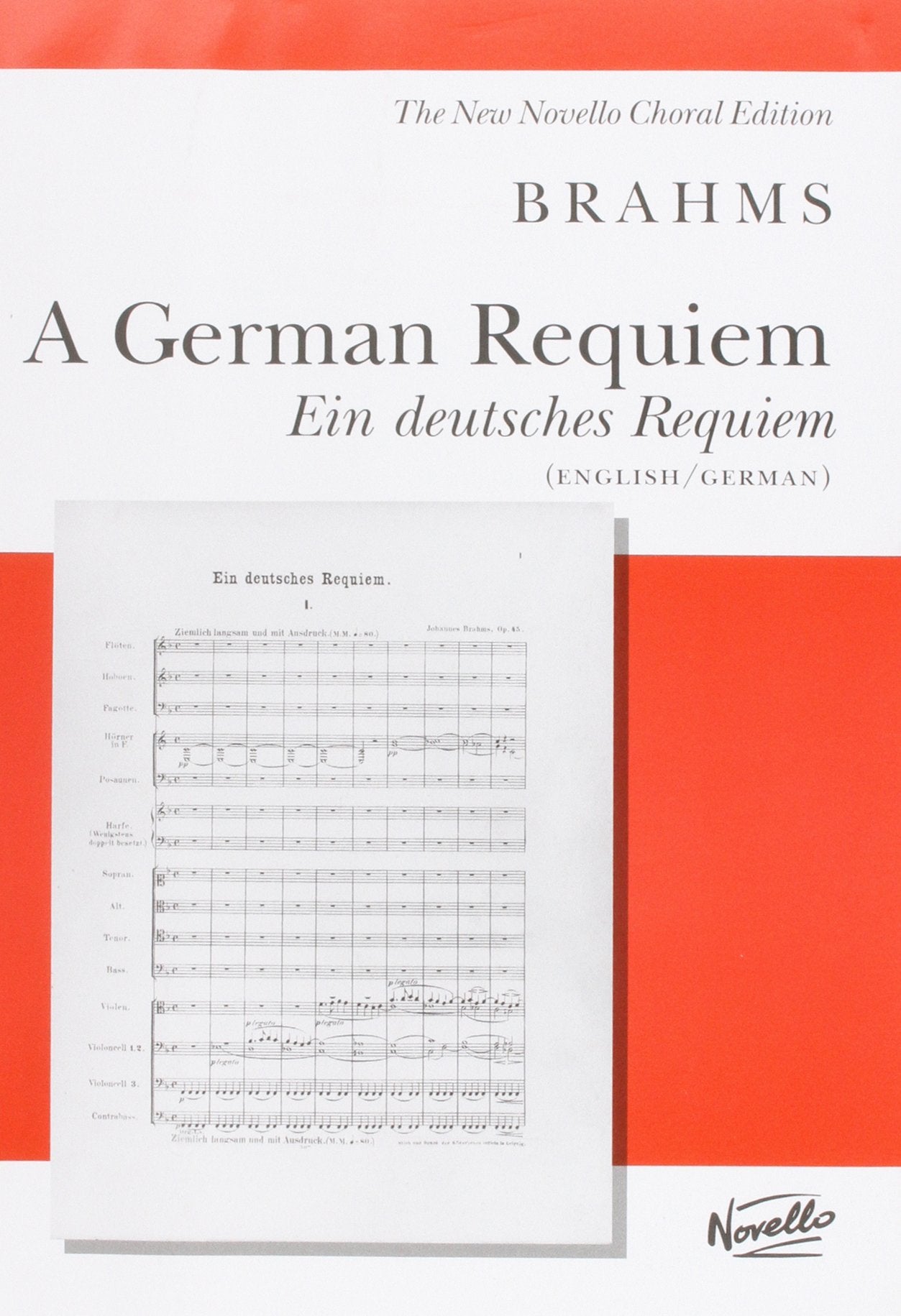 A German Requiem. Chœur Mixte et Piano/Orgue. Partition book