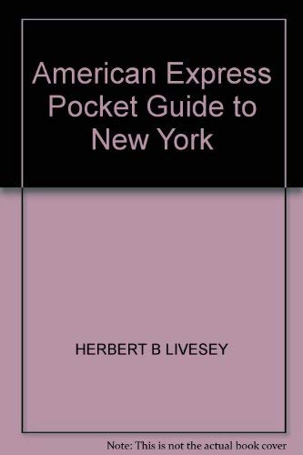 The American Express Pocket Guide to New York (American Express Pocket Guides) Leisure, Home & Garden