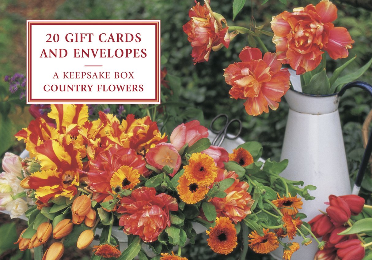 Country Flowers - Tin Box of 20 Gift Cards and Envelopes: A Fabulous Collection of Floral Notecards and Decorative Envelopes Hobbies & Crafts