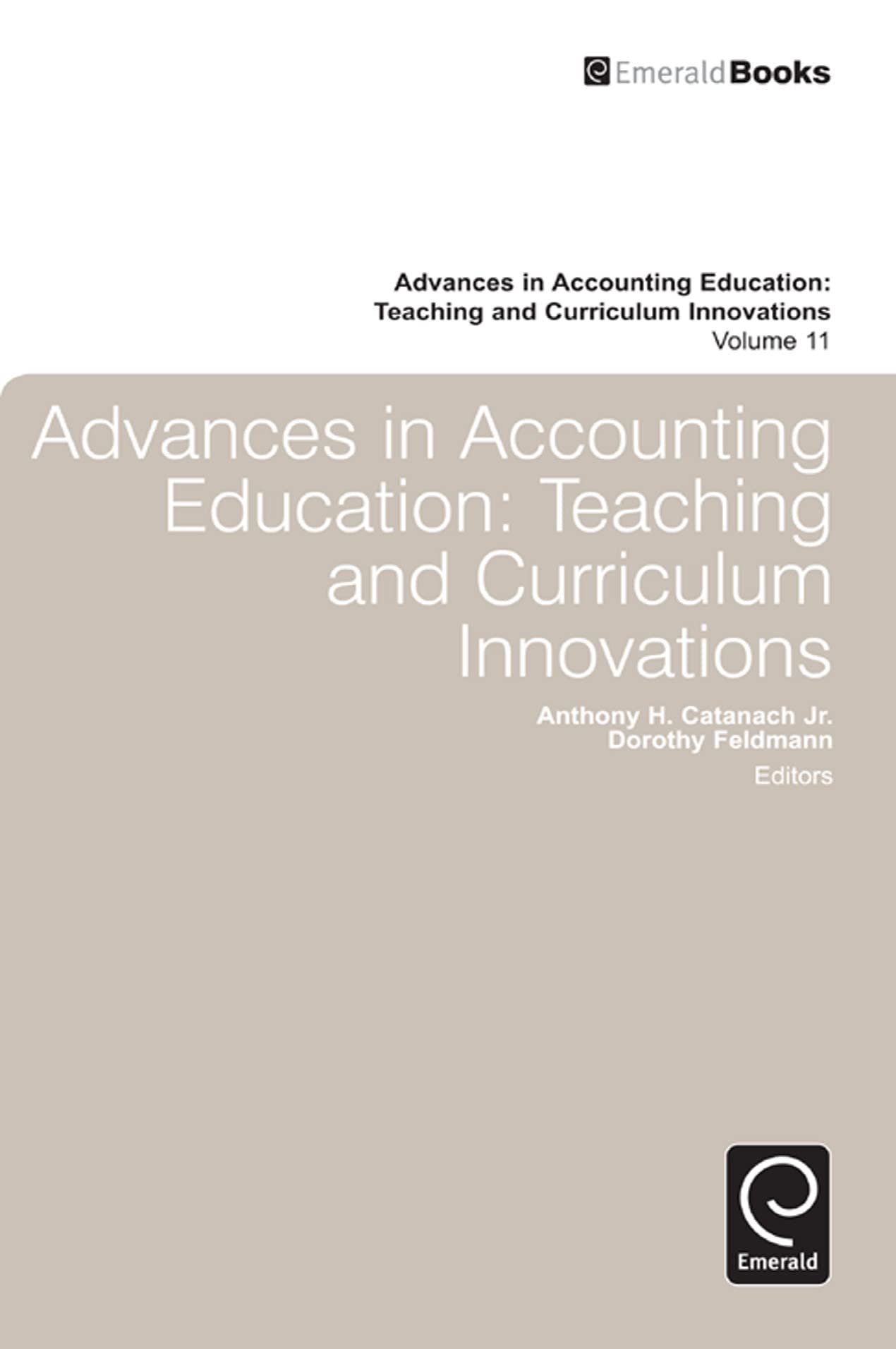 Advances in Accounting Education: Teaching and Curriculum Innovations Law