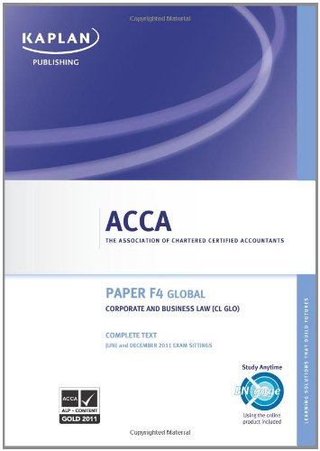ACCA F4 Corporate and Business Law Cl (glo) - Complete Text 2011 Law