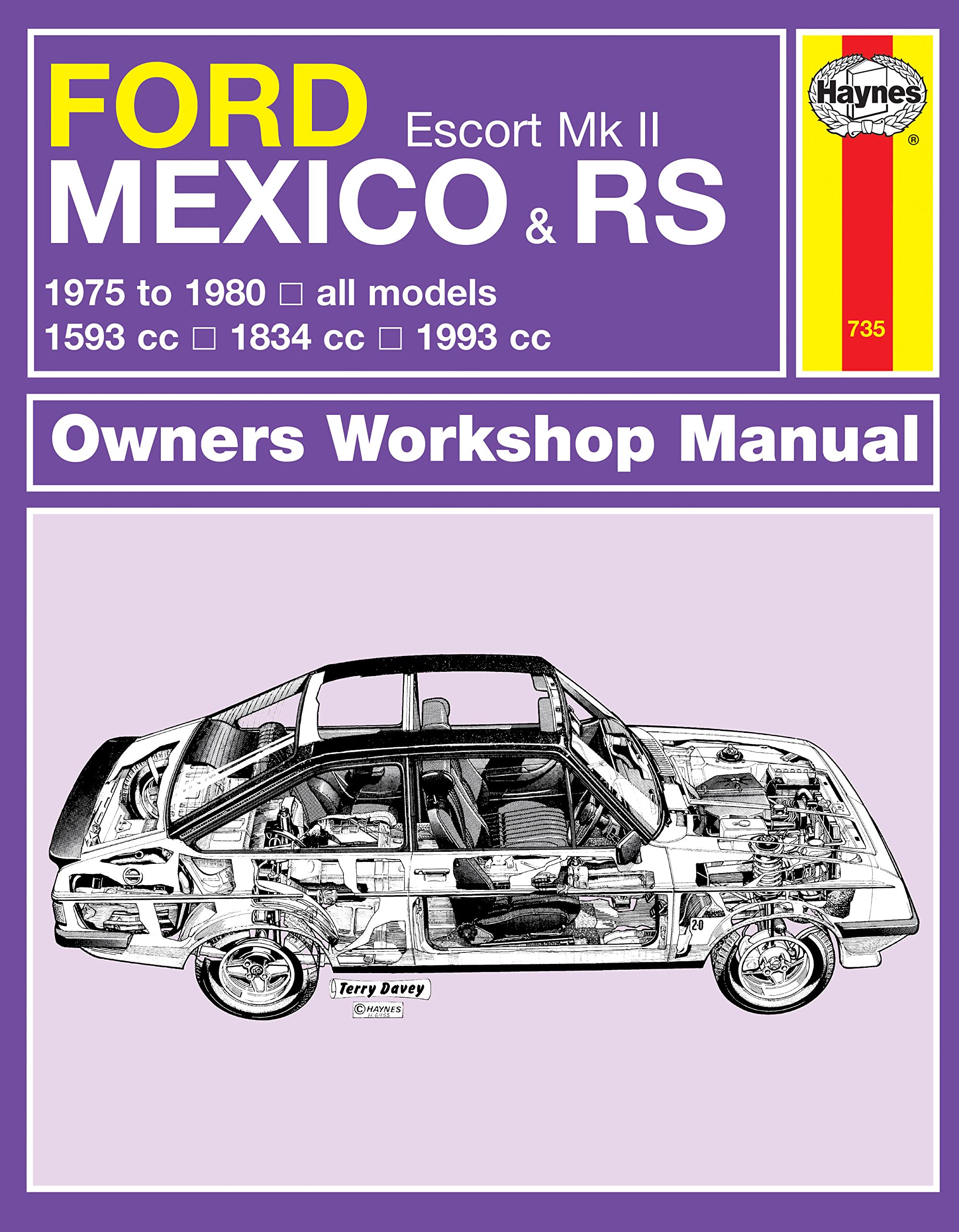 Ford Escort Mk II Mexico, RS 1800 & RS 2000 (75 - 80) Haynes Repair Manual Leisure, Home & Garden