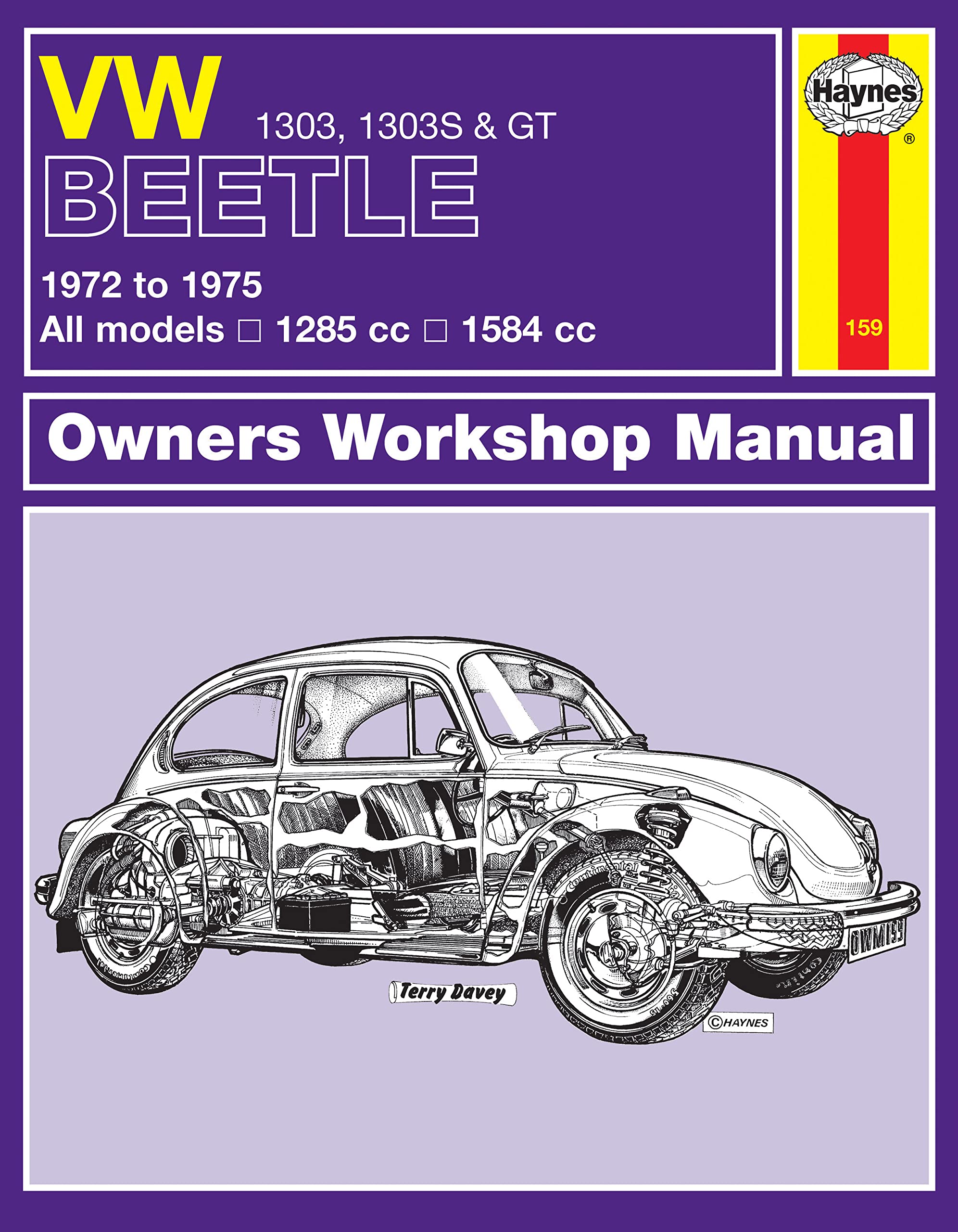 VW Beetle 1303, 1303S & GT (72 - 75) Haynes Repair Manual book