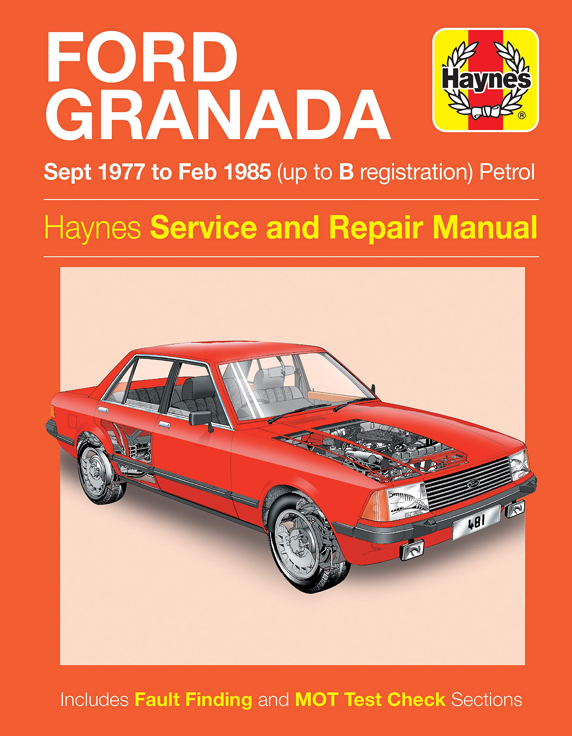 Ford Granada Petrol (Sept 77 - Feb 85) Haynes Repair Manual book