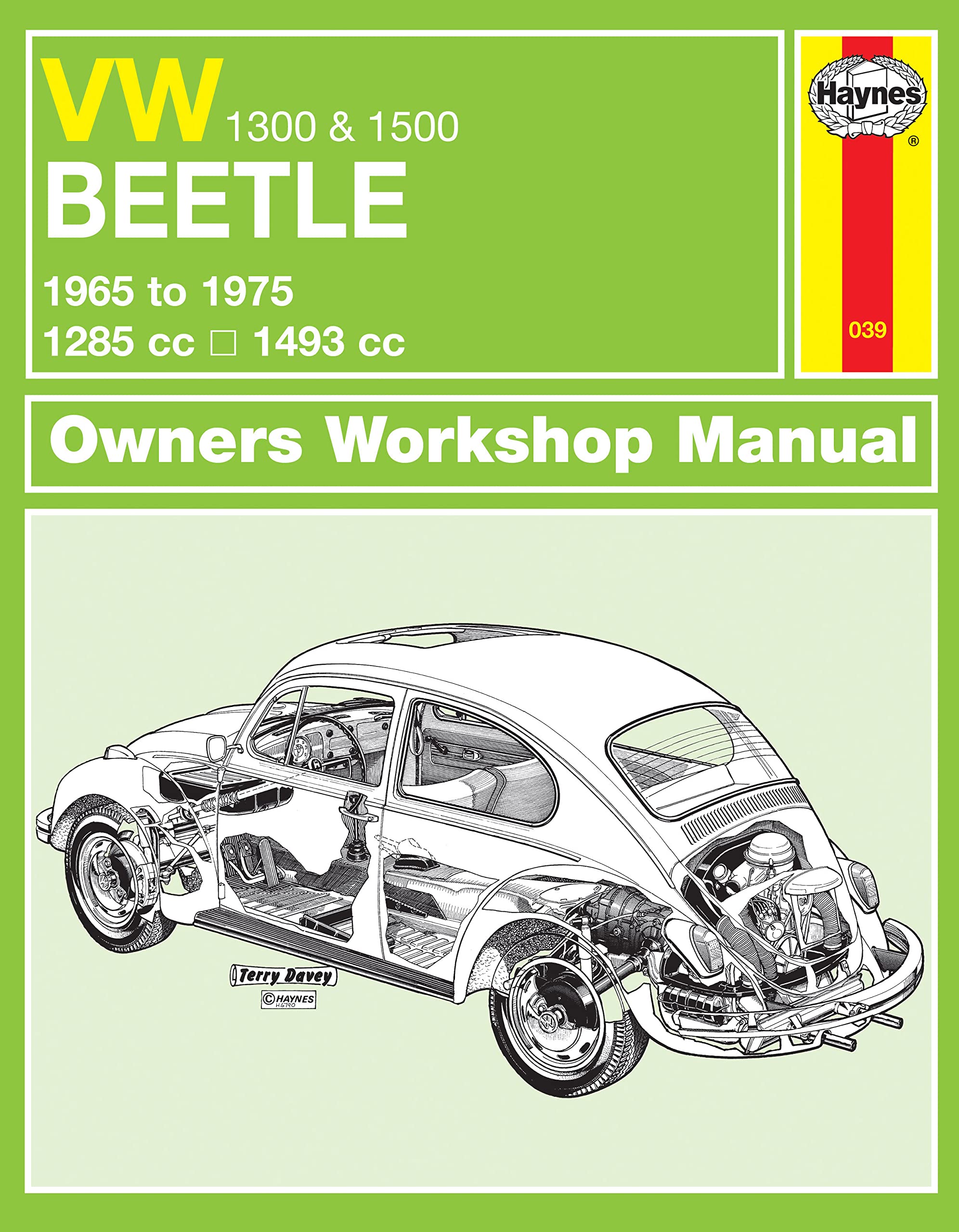 VW Beetle 1300 & 1500 (65 - 75) Haynes Repair Manual Leisure, Home & Garden