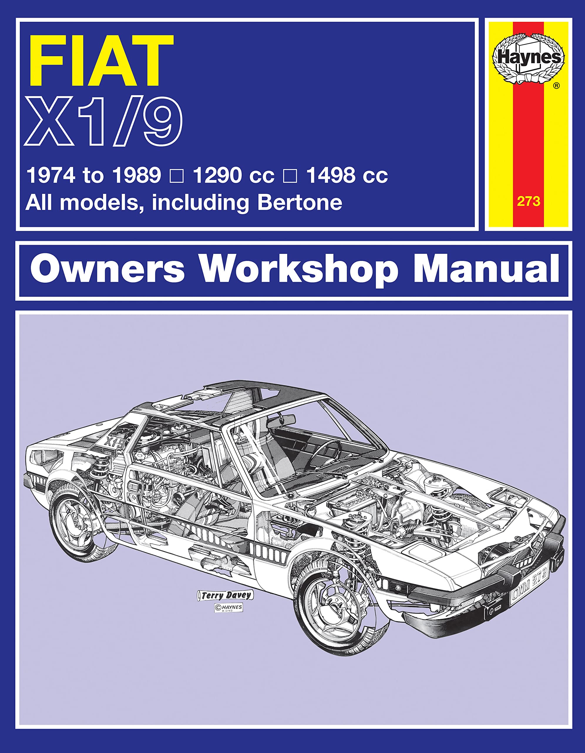 Fiat X1/9 (74 - 89) Haynes Repair Manual Leisure, Home & Garden