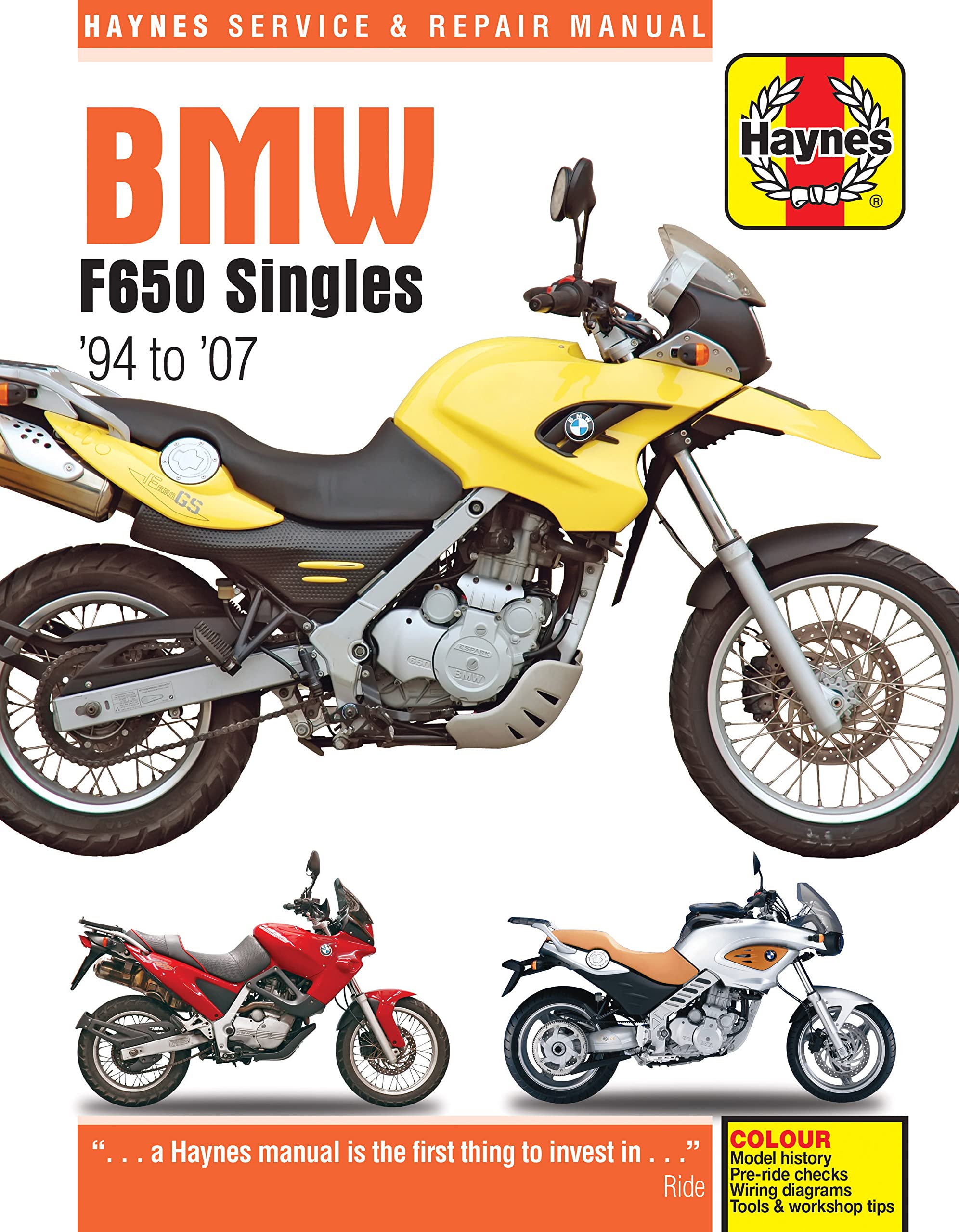 BMW F650 Singles (94 - 07) Haynes Repair Manual (Haynes Powersport) Hobbies & Crafts