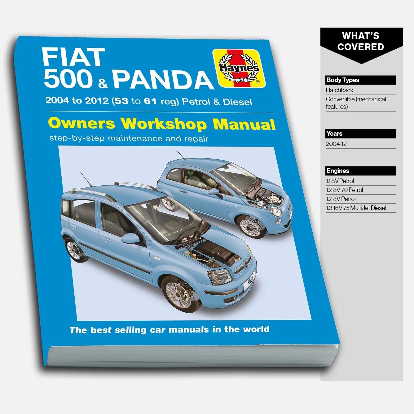 Fiat 500 & Panda (04 - 12) Haynes Repair Manual book