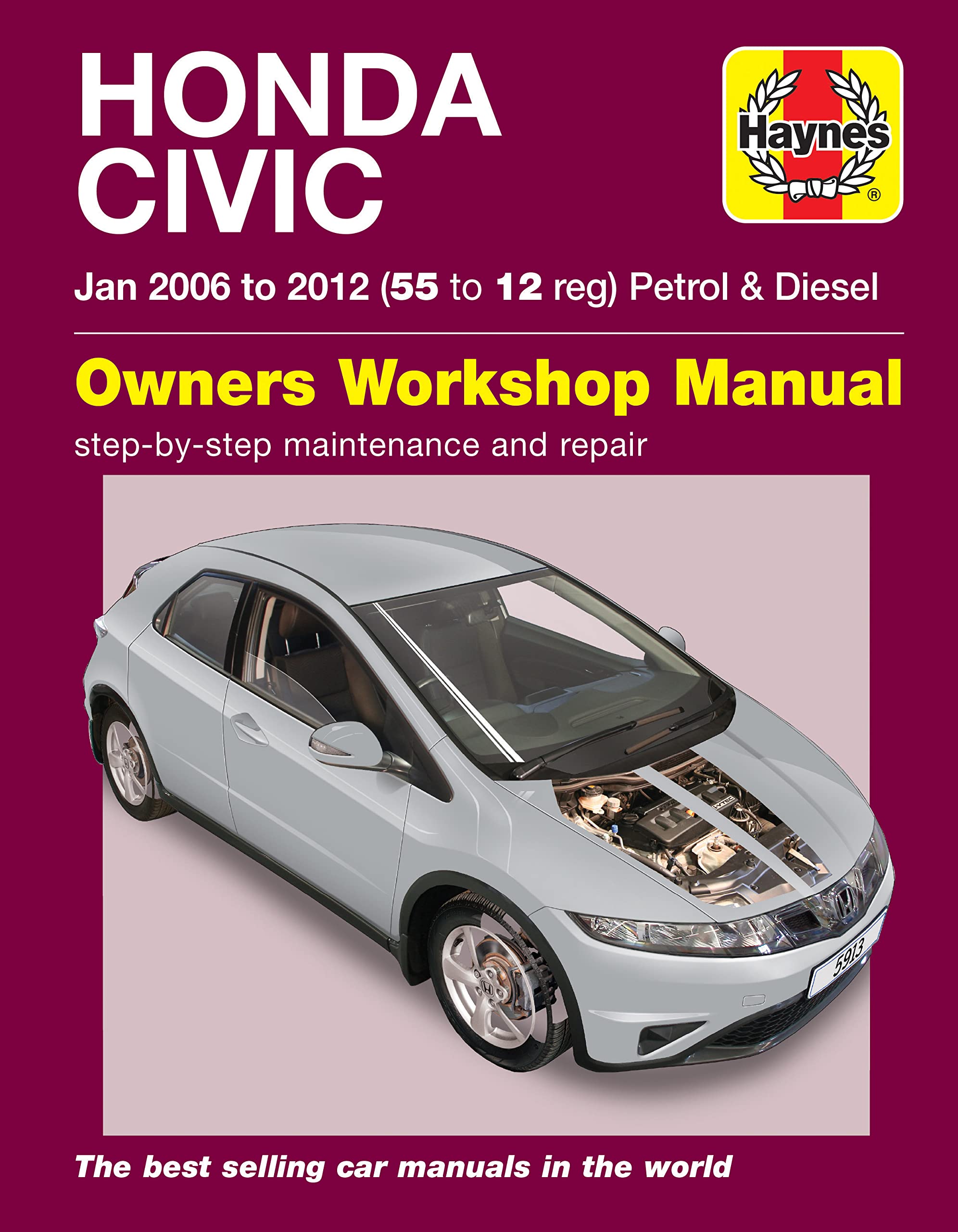 Honda Civic (Jan '06-'12) 55 To 12 book