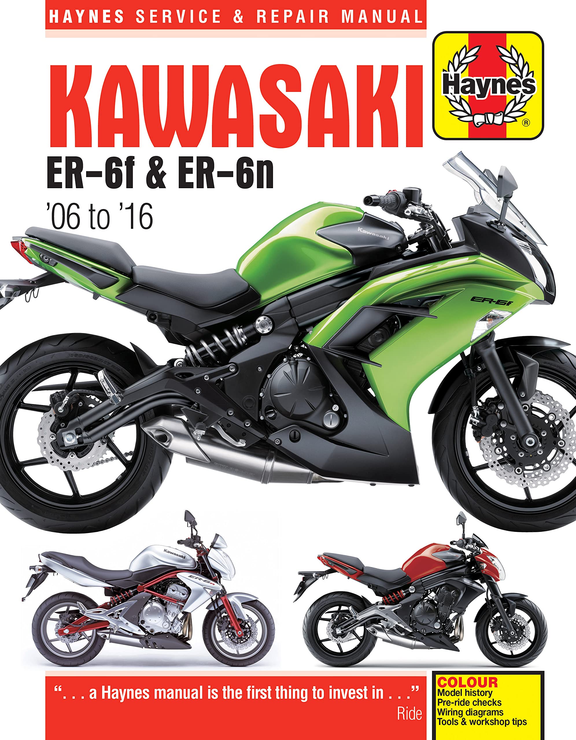Kawasaki ER-6f & ER-6n (06 - 16) (Haynes Service and Repair Manual) Hobbies & Crafts