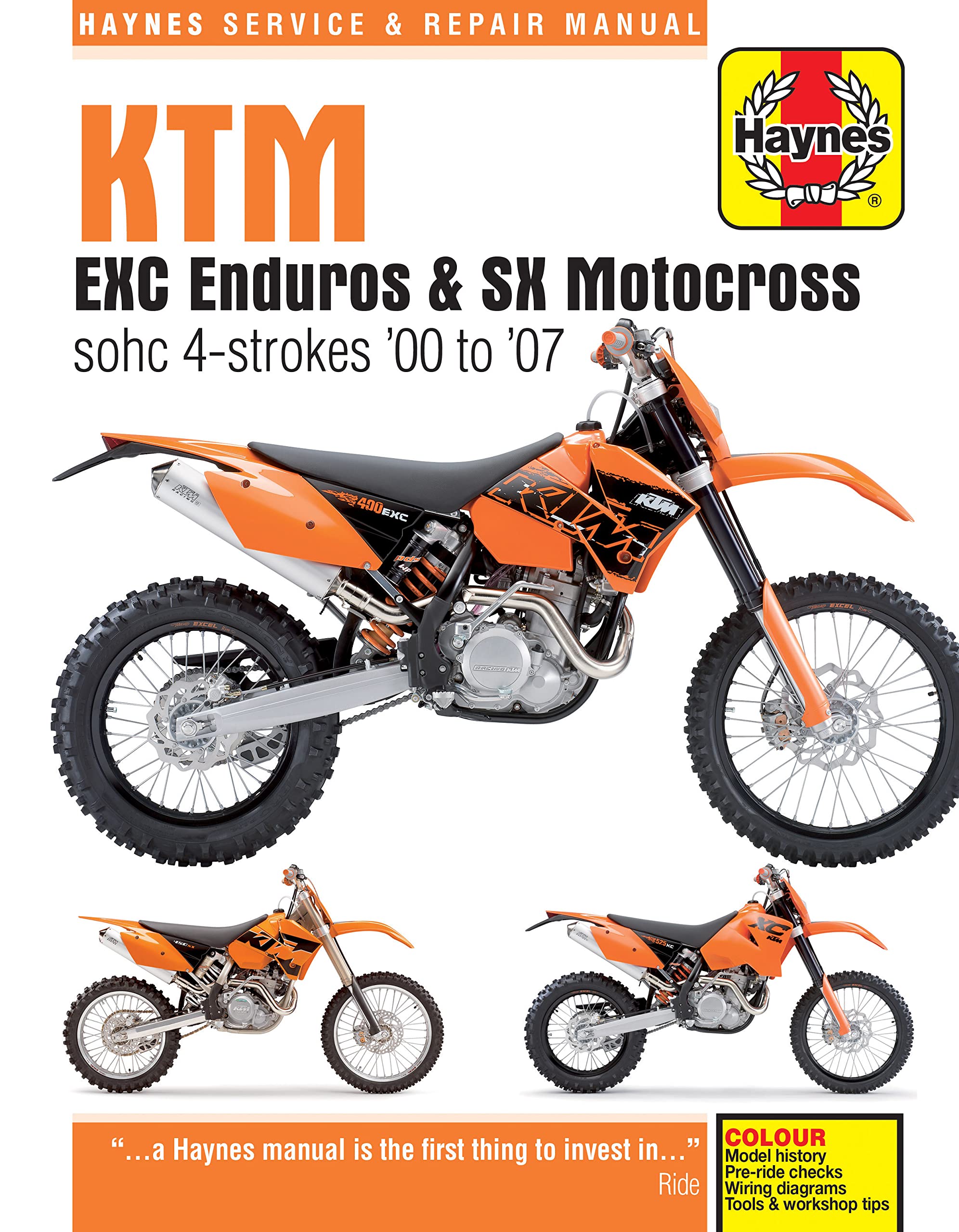 KTM EXC Enduros & SX Motocross sohc 4-strokes (00 - 07) (Haynes Powersport) Hobbies & Crafts