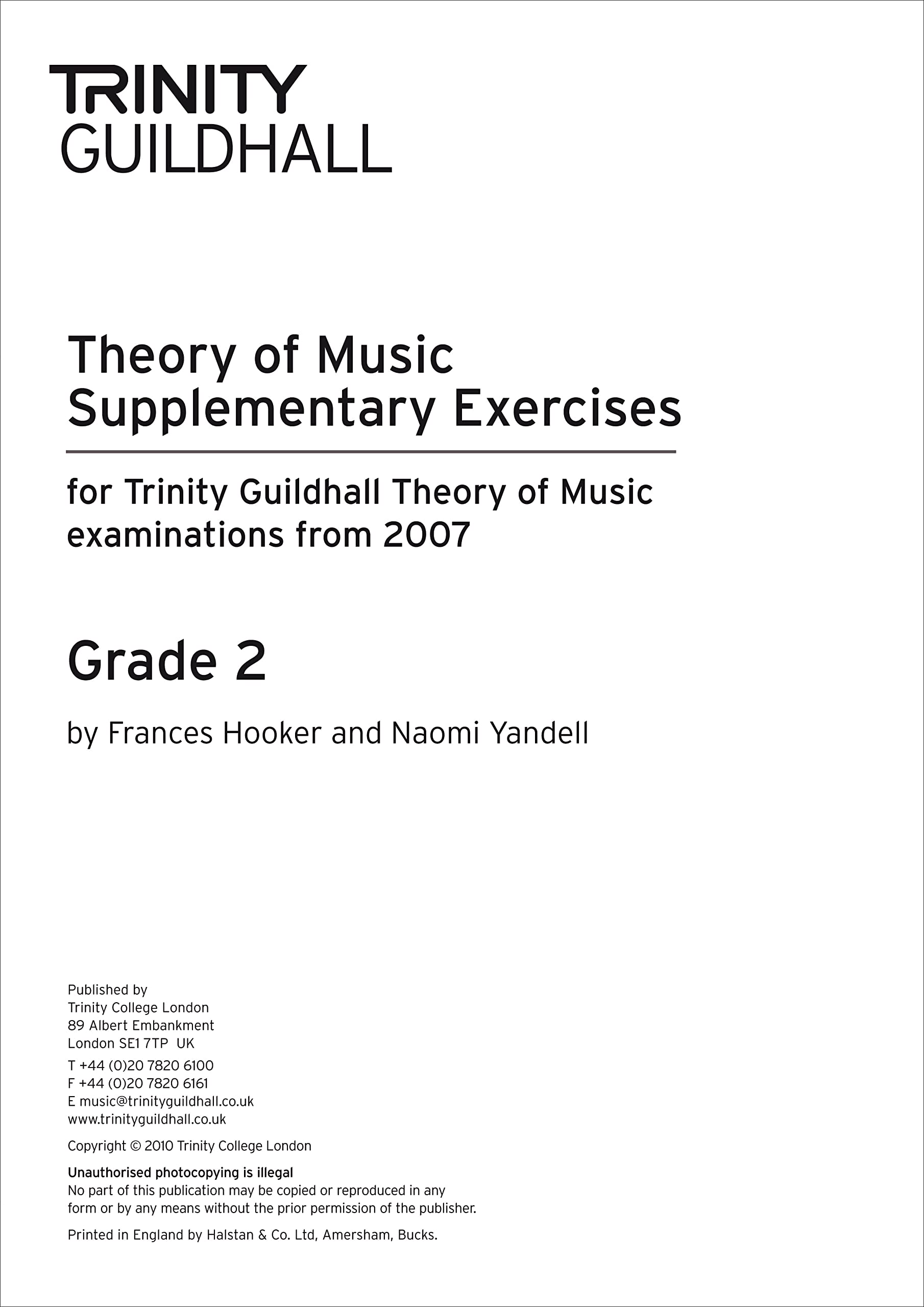 Theory of Music: Supplementary Practice Material Grade 2 Arts & Music