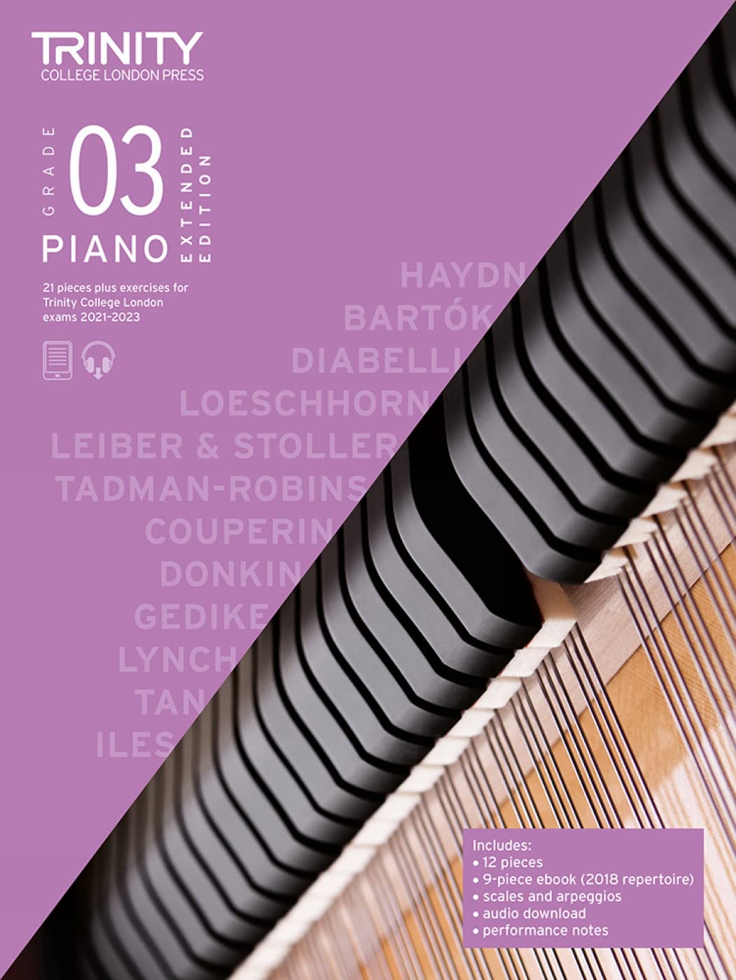 Trinity College London Piano Exam Pieces Plus Exercises From 2021: Grade 3 - Extended Edition Sheet Music