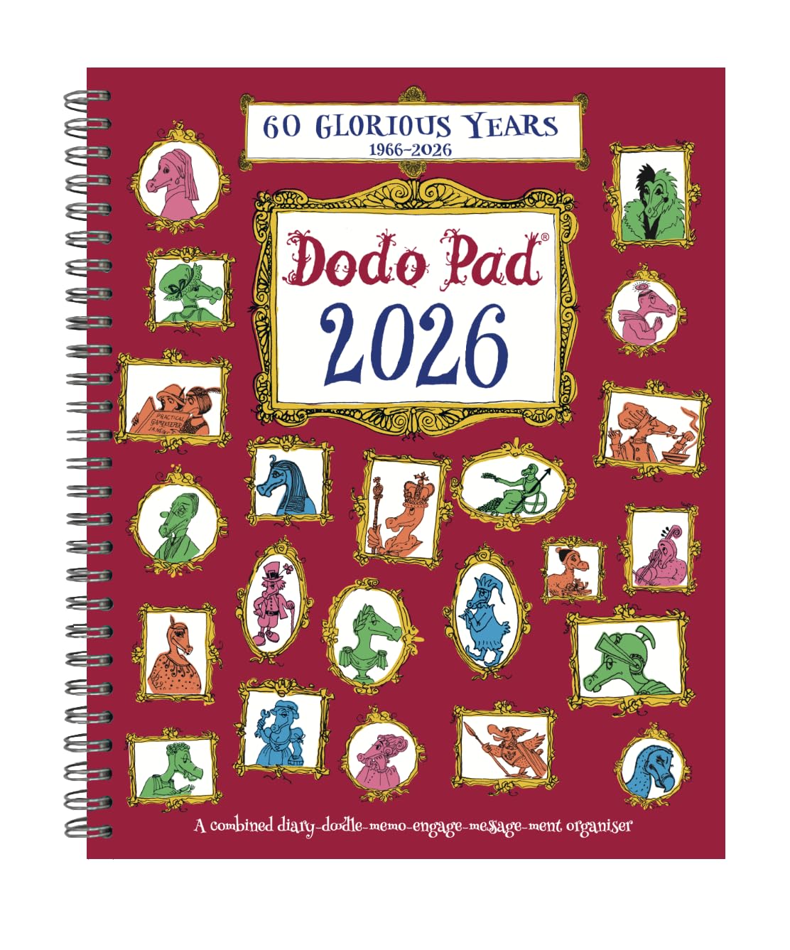 The Dodo Pad Original Desk Diary 2026 - Week to View, Calendar Year Diary: A Diary-Organiser-Planner Book with space for up to 5 people/appointments/activities. UK made, sustainable, plastic free Books