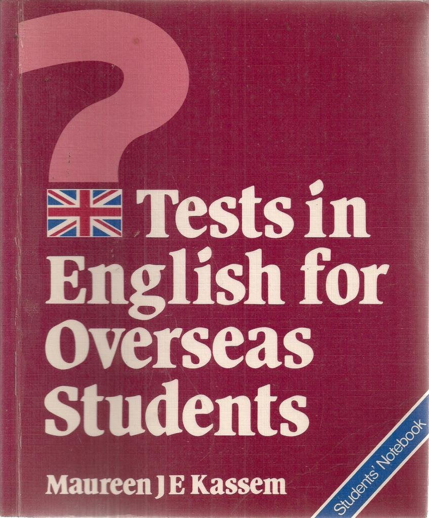 Tests in English for Overseas Students Foreign Languages ​​& Dictionaries