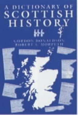 Product Image: A Dictionary of Scottish History