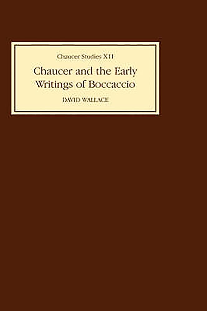 Chaucer and the Early Writings of Boccaccio Poetry