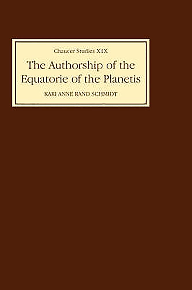 The Authorship of the Equatorie of the Planetis Poetry