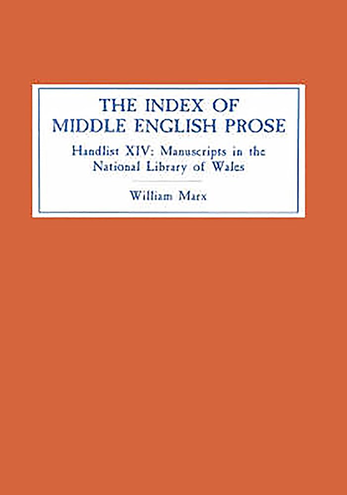 The Index of Middle English Prose Contemporary literature