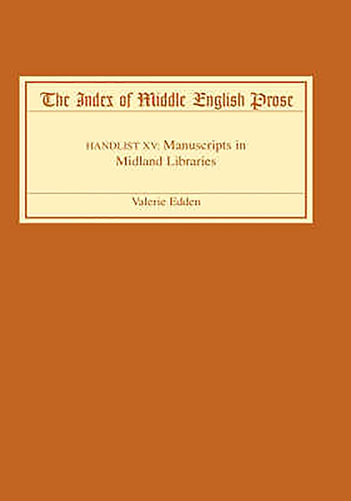 The Index of Middle English Prose Classics