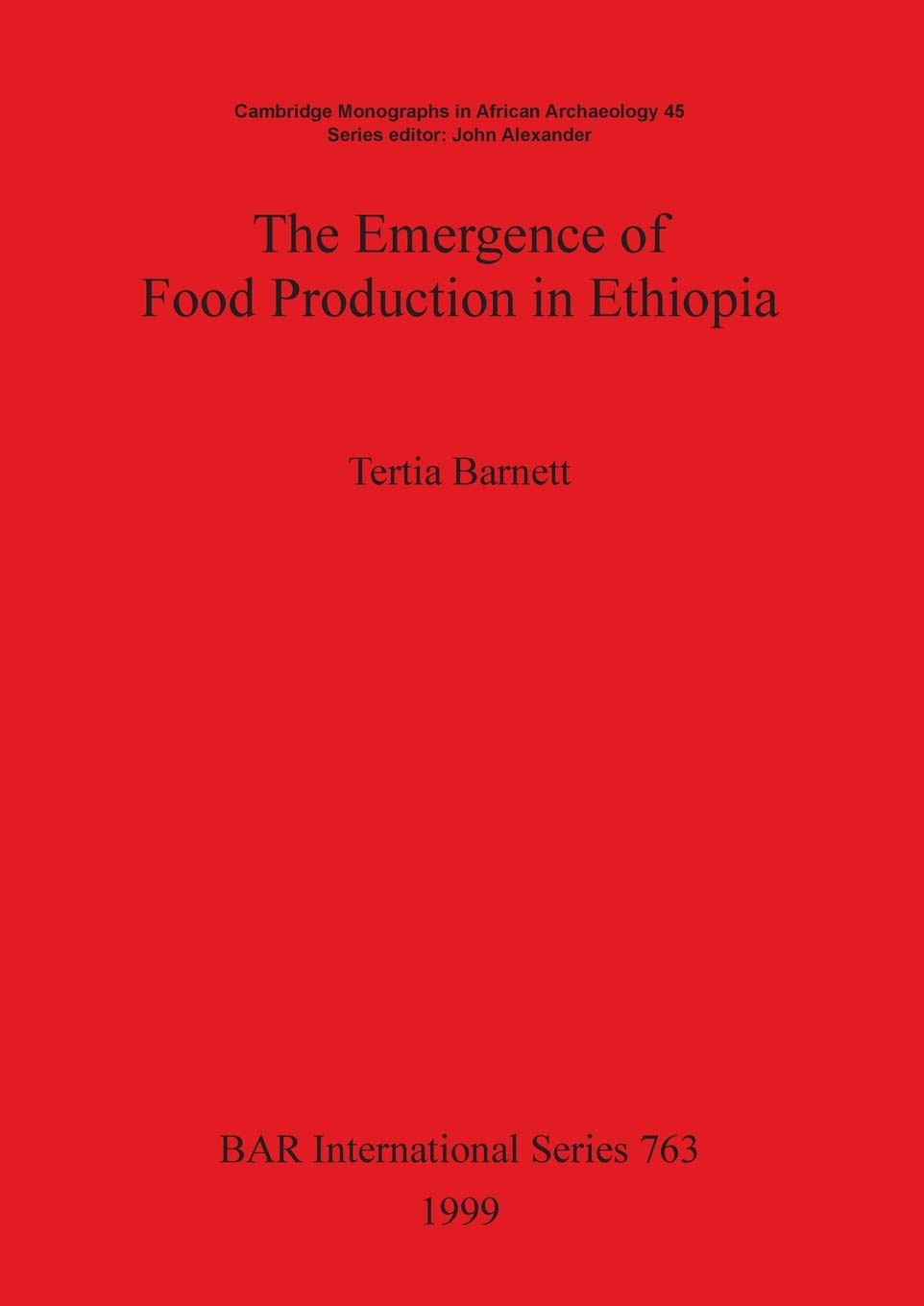 The Emergence of Food Production in Ethiopia Law