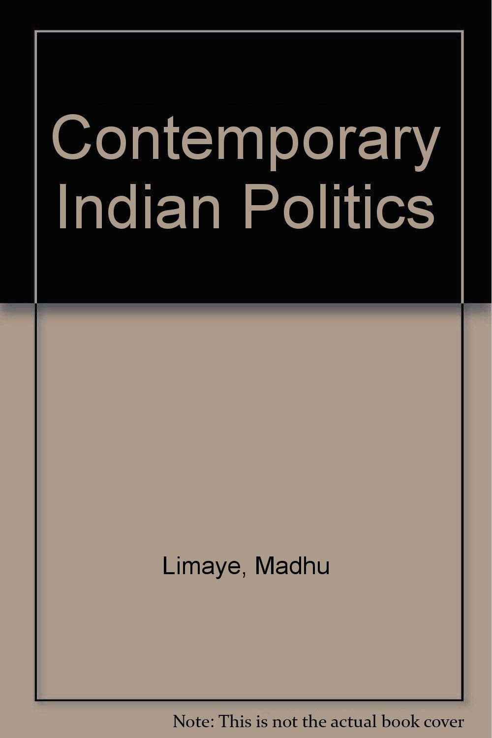 Contemporary Indian Politics Books