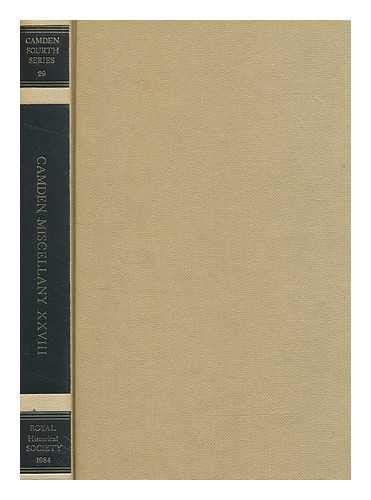 Camden Miscellany Xxviii (Camden Fourth Series) Law