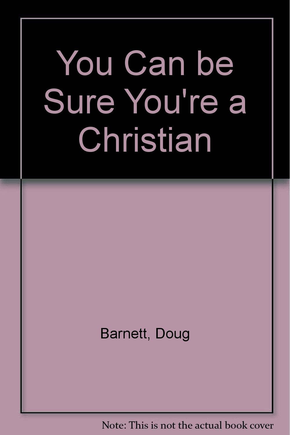 You Can be Sure You're a Christian Books