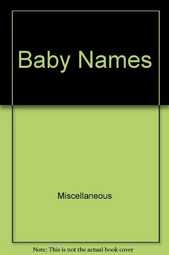 Baby Names book