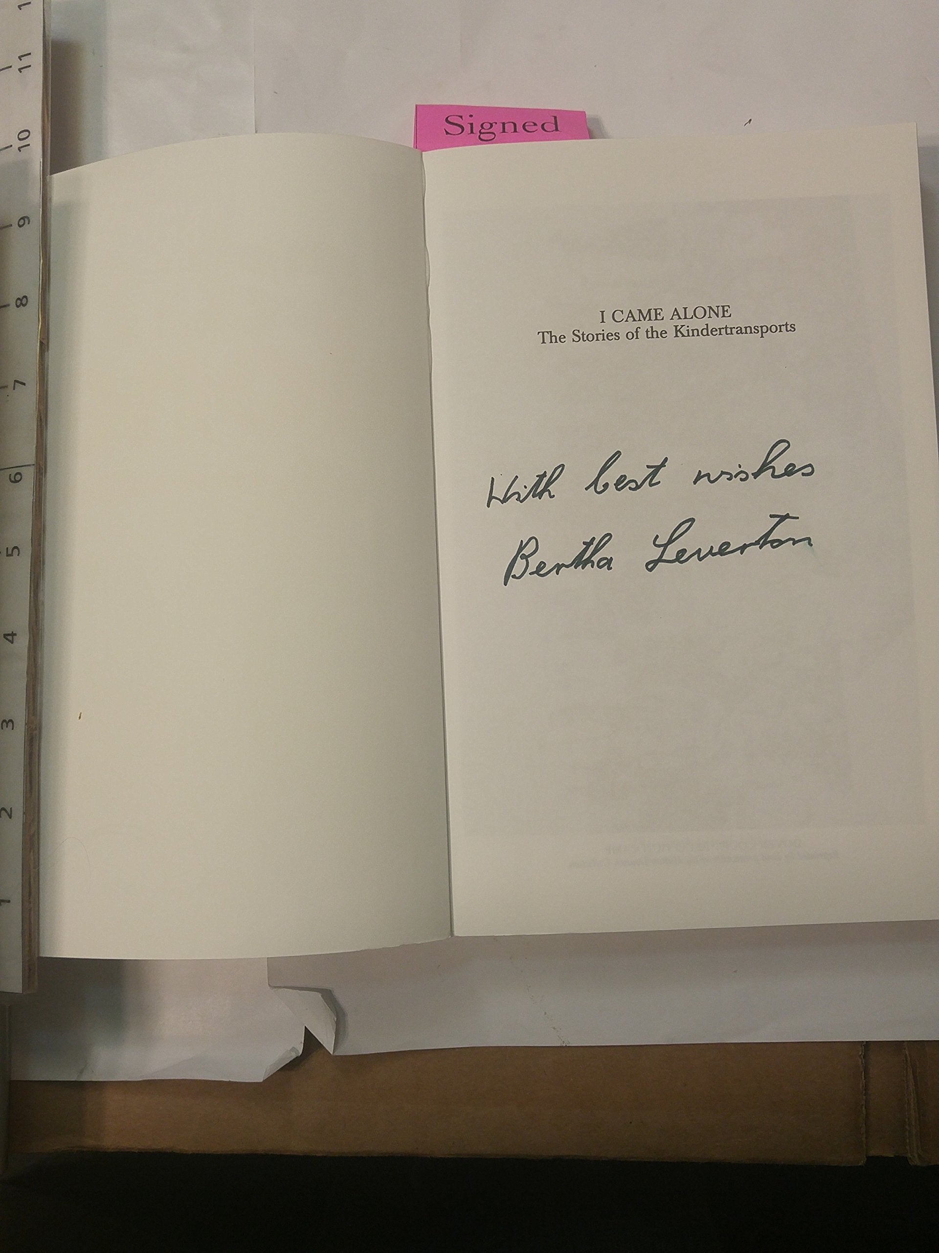 I Came Alone: The Stories of the Kindertransports Politics & History