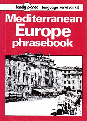 Lonely Planet Mediterranean Europe Phrasebook Foreign Languages ​​& Dictionaries