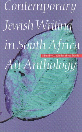 Contemporary Jewish Writing in South Africa Books