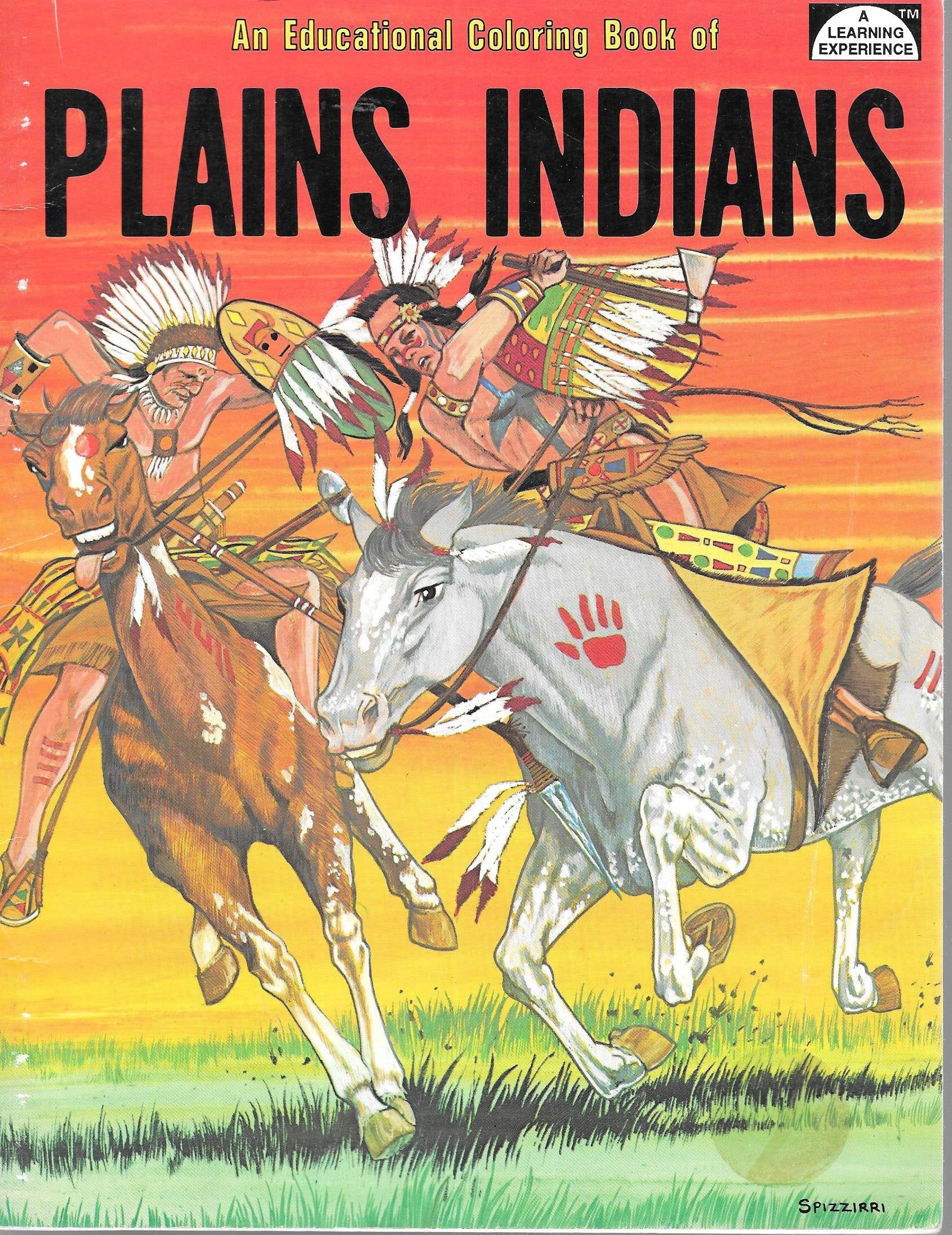 An Educational Coloring Book of Plains Indians Books