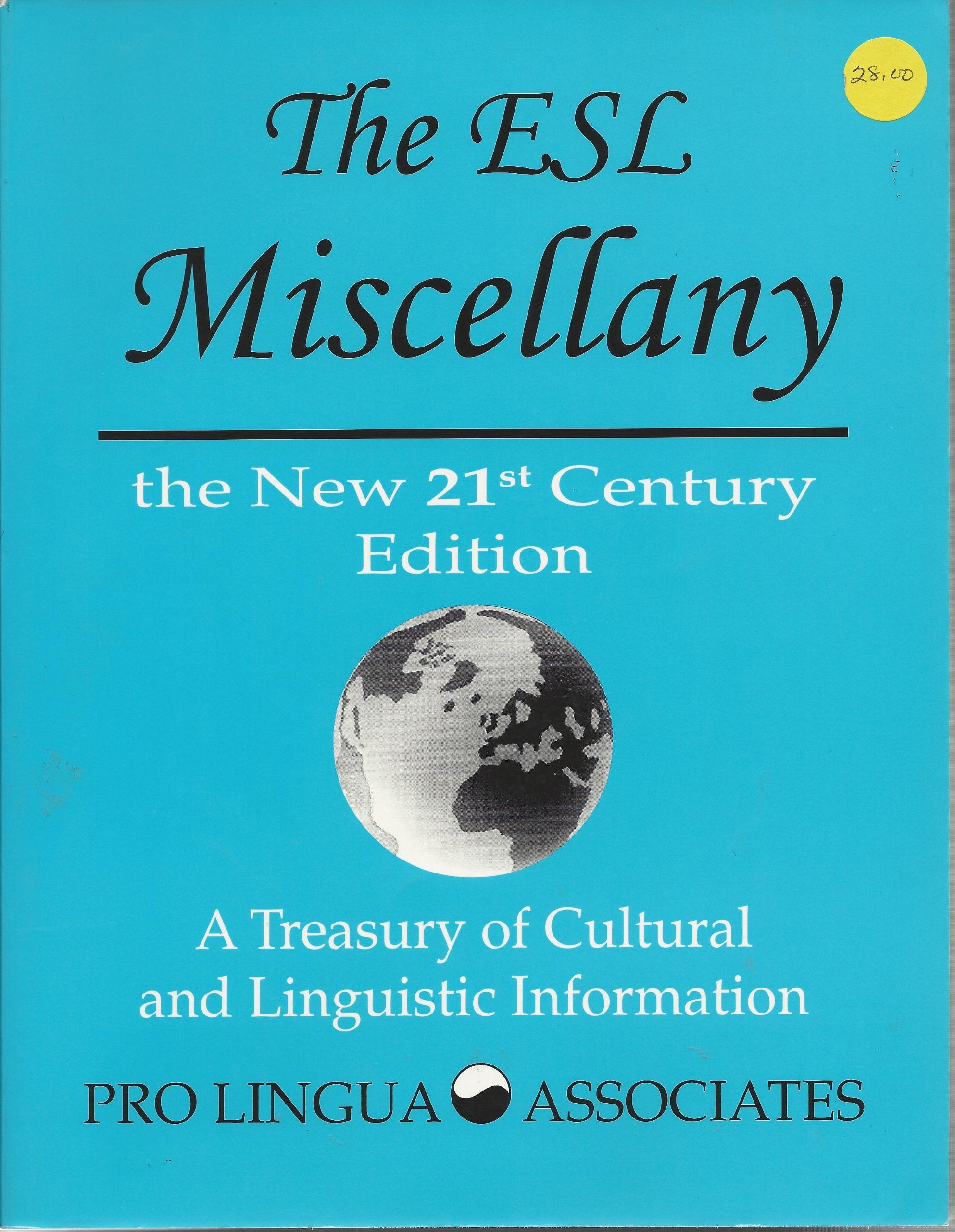 The Esl Miscellany: A Treasury of Cultural and Linguistic Information Books
