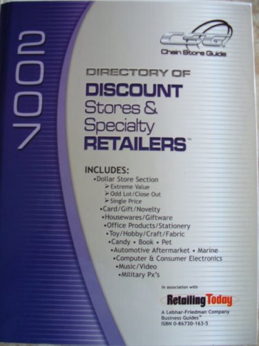2007 Directory of Discount & General Merchandise Stores Reference Books