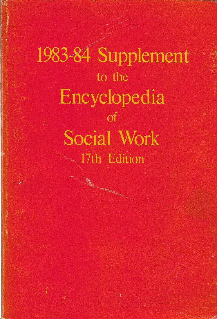 1983-84 Supplement to the Encyclopedia of Social Work Books